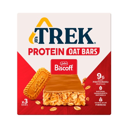 JB´S TREK Barritas de avena y galletas biscoff con alto contenido en proteína 3 uds.