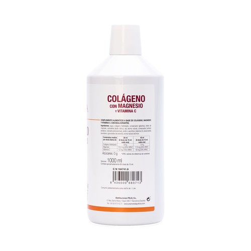 ANA MARIA LAJUSTICIA® Complemento alimenticio a base de colágeno líquido, magnesio y vitamina C, con sabor a cereza 1 l.