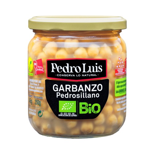 PEDRO LUIS Garbanzo Pedrosillano ecológico bote 250 g.