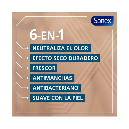 SANEX Men active control Desodorante en spray para hombre anti transpirante hasta 72 horas 200 ml.