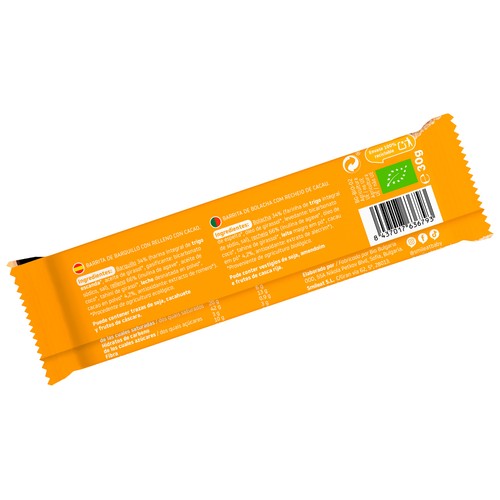 SMILEAT Triboo eco Barrita de barquillo con relleno de cacao ecológico 30 g.