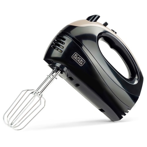 Batidora amasadora de varillas BLACK & DECKER BXMX301E, 300W, 5 velocidades + Turbo.