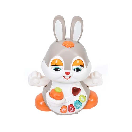 Leo el Conejo Bailarín con sonidos, ayuda al desarrollo sensorial +12 Meses ONE, TWO FUN Baby