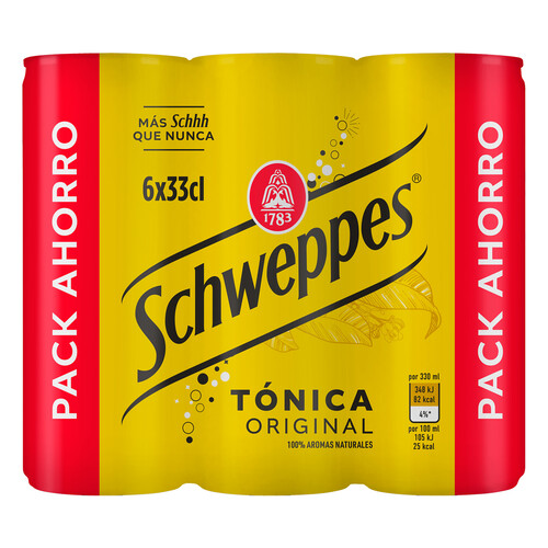 TONICA LATA SCHWEPPES  PACK 6X33 CL