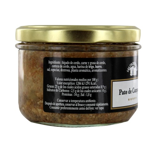 LES TROIS CHEFS Paté de campaña 180 g