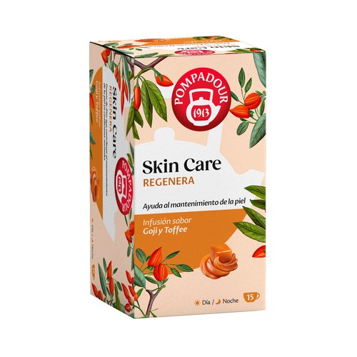 POMPADOUR Infusión skin care antioxidante 15 uds. 37,5 g.