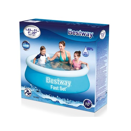 Piscina autoportante redonda, 940L 183X51cm, BESTWAY.