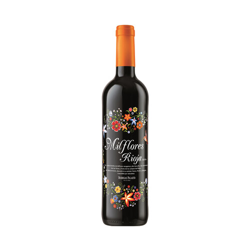 MILFLORES  Vino tinto con D.O. Ca. Rioja botella de 75 cl.