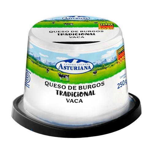 FLOR DE BURGOS Queso fresco de Burgos LA FLOR DE BURGOS tarrina 250 g.