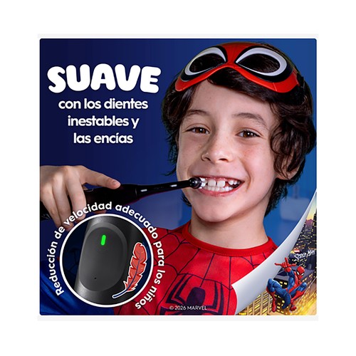 Oral-B iO2 Kids Marvel Spiderman, 3 programas, tempo-rizador musical, sensor de presión