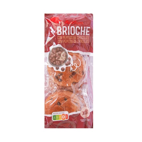 Brioche con pepitas de chocolate PRODUCTO ALCAMPO 6 uds. 240 g.