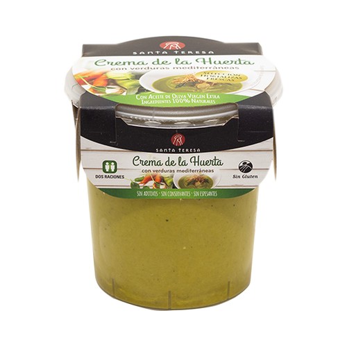 SANTA TERESA Crema de la huerta con verduras mediterráneas SANTA TERESA 400 ml.