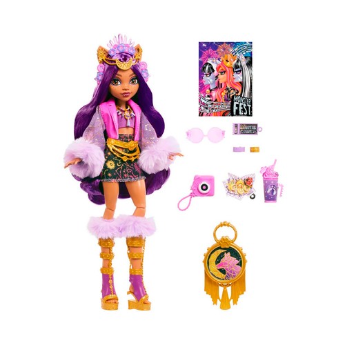 Muñeca Clawdeen Wolf Monster High Monster Fest, +3 años,