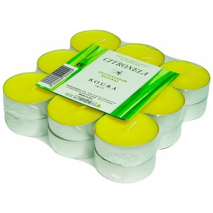 TEALIGHT Set de 18 unidades de velas citronela
