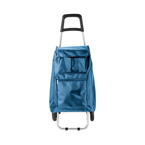 Carro para la compra con 2 ruedas y 48 litros de capacidad, color azul, ACTUEL.