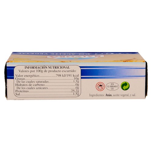 SÁLVORA Atún en aceite vegetal 73 g.