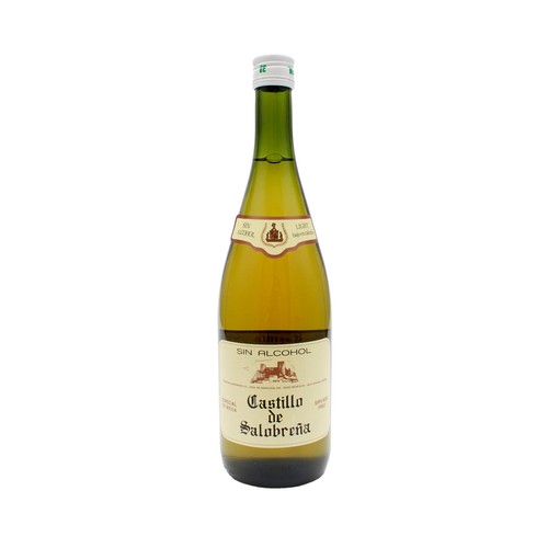 CASTILLO DE SALOBREÑA Bebida refrescante sin alcohol sabor manzana, botella de 1 l.