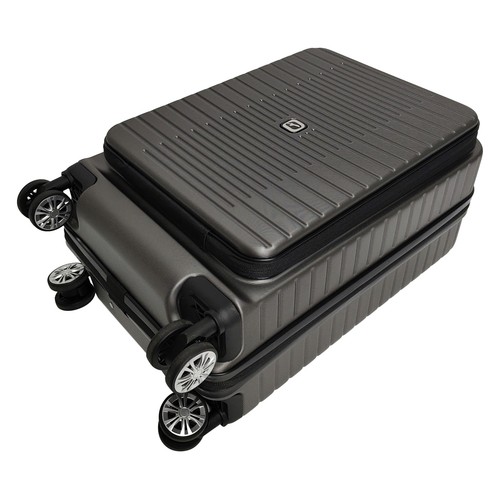 Maleta de cabina tipo trolley  8 ruedas multifunctional  55cm gris. AIRPORT