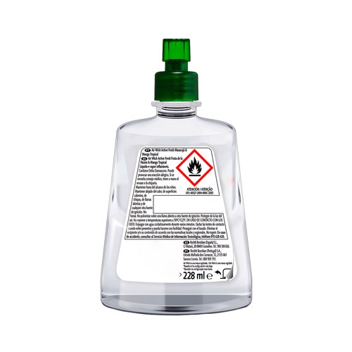 AIR WICK Recambio ambientador automático aroma de Copacabana (fruta de la pasión y mango) 229 ml.