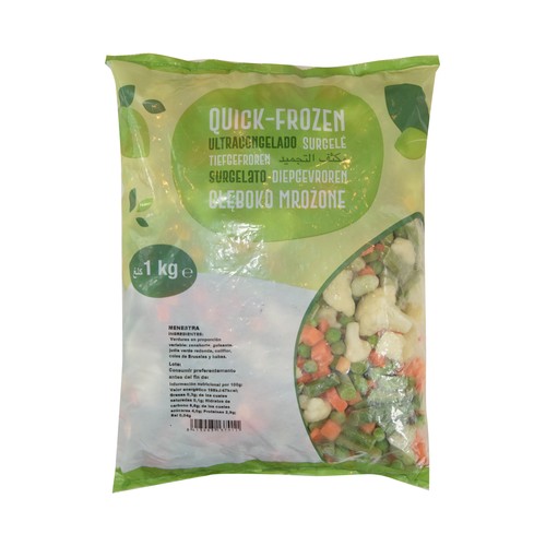 QUICK-FROZEN Menestra de verduras congelada 1 kg.
