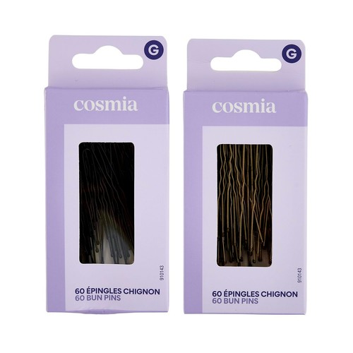 COSMIA Horquillas metálicas tradicionales 60 uds.