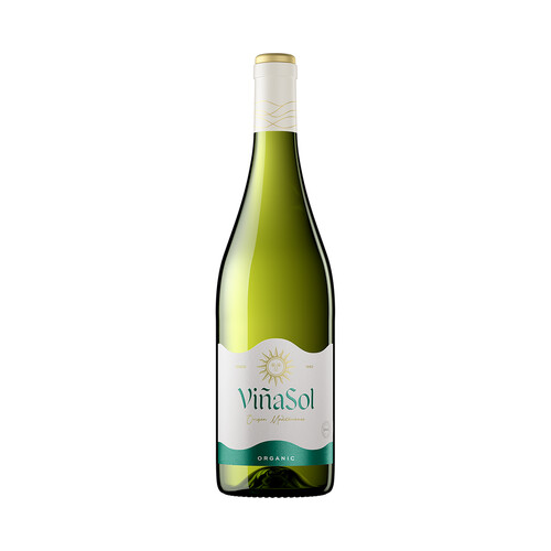 VIÑASOL Vino blanco con D.O. Catalunya botella 75 cl.