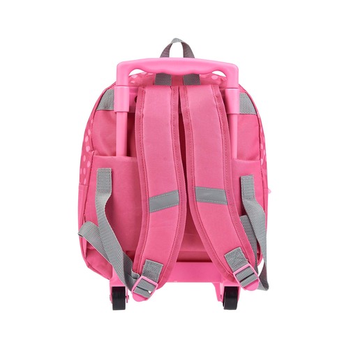 Mochila con ruedas, color rosa, MINNIE DISNEY, 29x33x12,75cm.