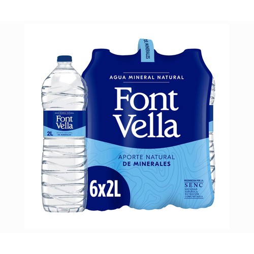 Agua Font Vella 2L Pack 6 unidades