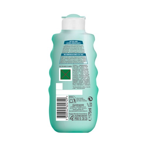 DELIAL Leche after sun calmante e hidratante con aloe vera natural 200 ml.