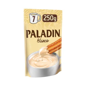 PALADIN Cacao a la taza instantáneo, sabor chocolate blanco PALADÍN 250 g.