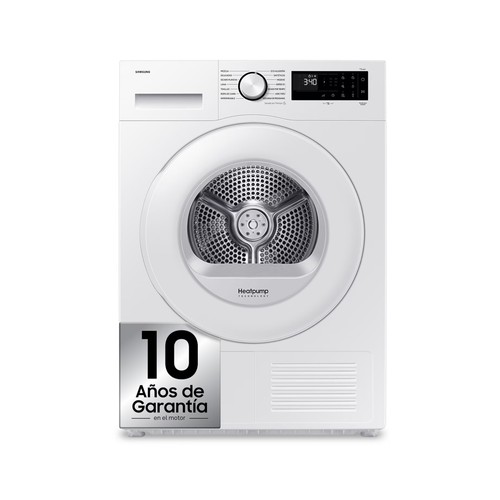 Secadora por condensación con bomba de calor SAMSUNG DV90DG52A0TEEC, capacidad de secado: 9KG, clasificación energética: C, H: 85cm, A: 60cm, F: 60cm.