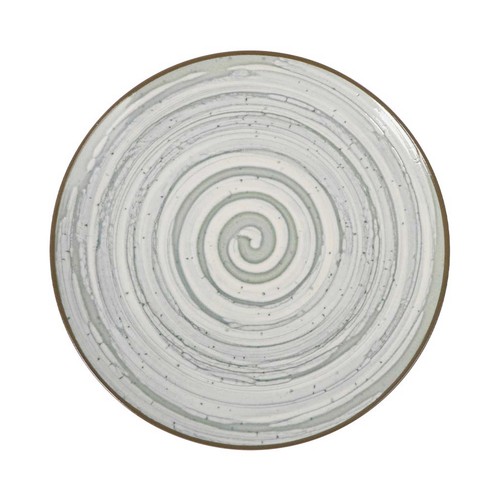 Plato llano 26cm melamina, modelo Loop gris. MONACO