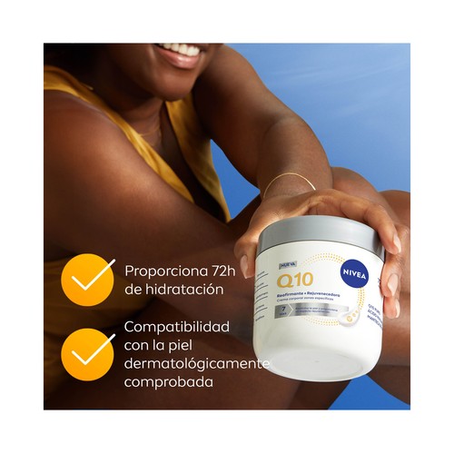 NIVEA Q10 Crema corporal reafirmante y rejuvenecedora para zonas específicas 400 ml.