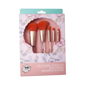 GIRL POWER Estuche con 5 pinceles para maquillaje de ojos.