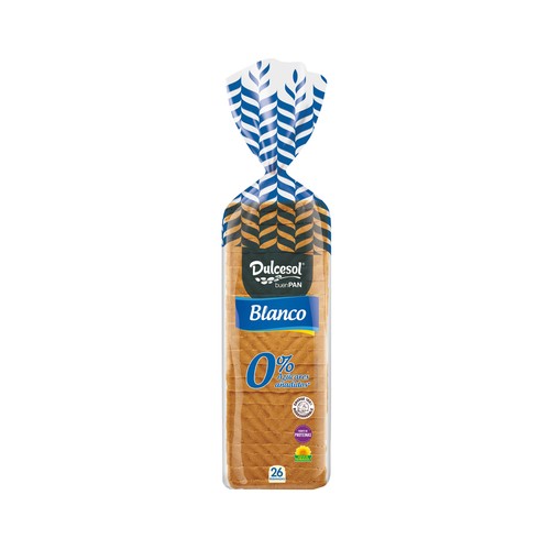 DULCESOL Pan de molde blanco con corteza 820 g.