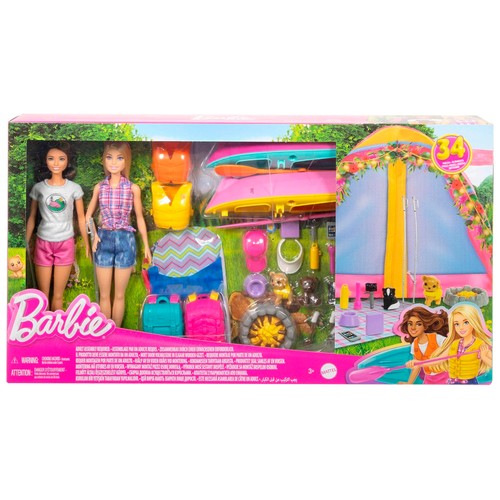 BARBIE Muñecas Barbie y Teresa Camping   +3 Años