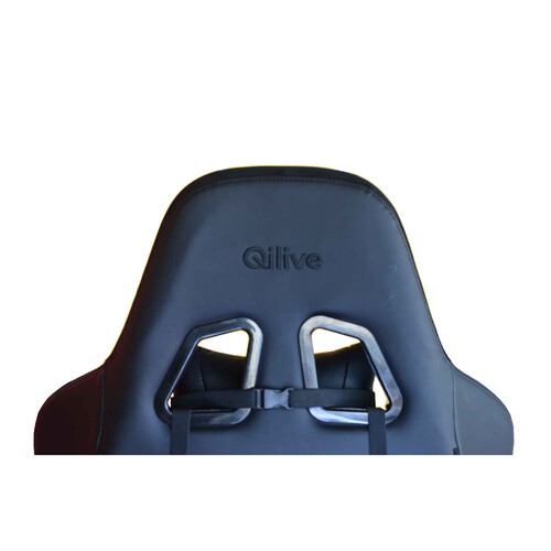 Silla Gaming QILIVE Q.3603 negro, altura regulable, reposabrazos ajustable, asiento basculante.