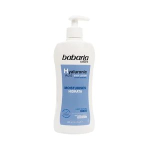 BABARIA Leche corporal (Body milk) con ácido Hialurónico para pieles secas 500 ml.