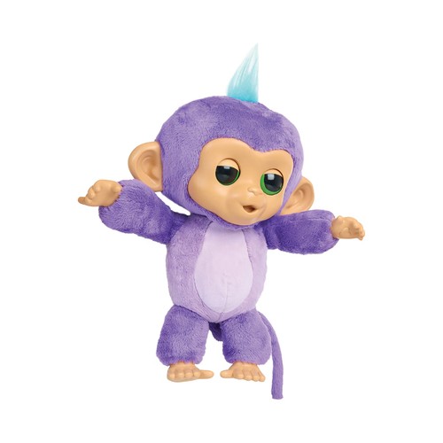 Figura Fingerlings cuida y mima, mono interactivo, BIZAK