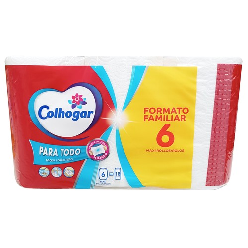 COLHOGAR Papel cocina Paratodo XXL 6 = 18 rollos