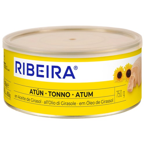 RIBEIRA Atún en aceite de girasol 650g