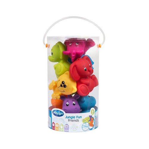 Set de 8 animales selva baño.