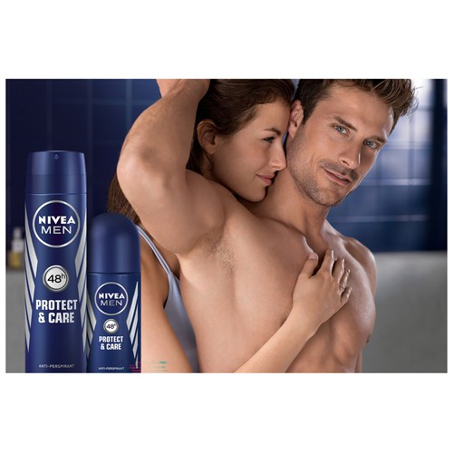 NIVEA Men protege & cuida Desodorante roll on para hombre con protección antitranspirante 50 ml.