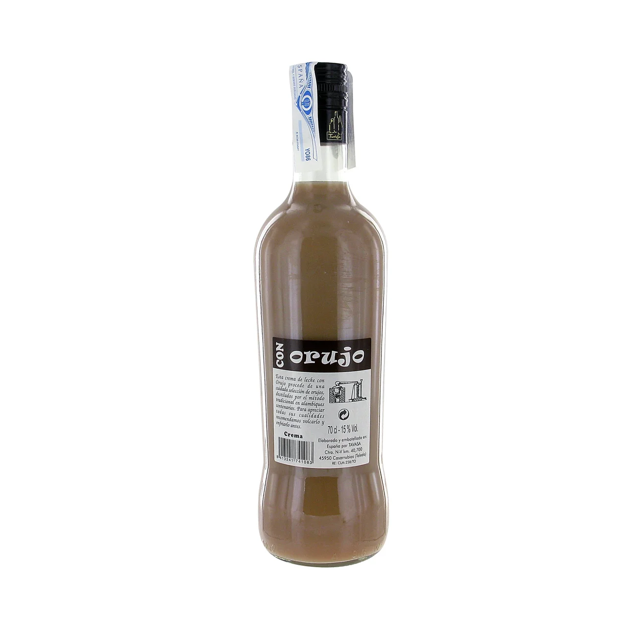 MOS DE PAS Crema de orujo MOS DE PAS botella de 70 cl.