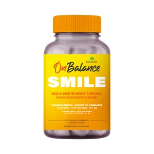 AQUILEA On balance smile Gominolas sabor cítrico que ayudan al bienestar anímico y emocional 60 uds.