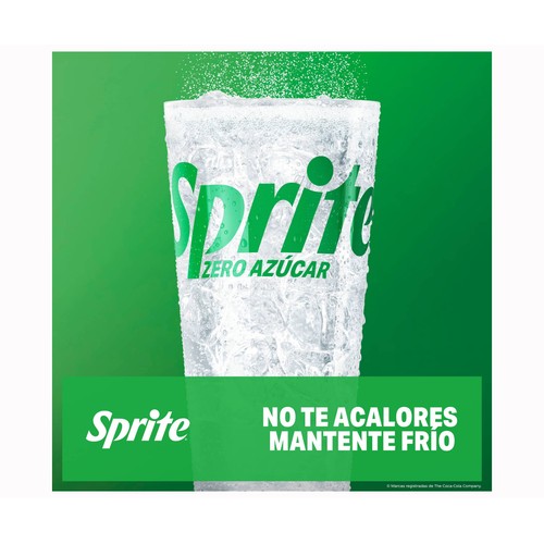 SPRITE Bebida de lima zero chill menta lata 33 cl.