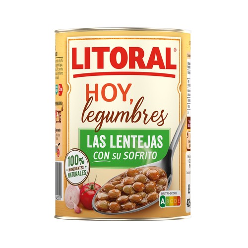 LITORAL Lentejas de la Abuela cocinadas 435 g.