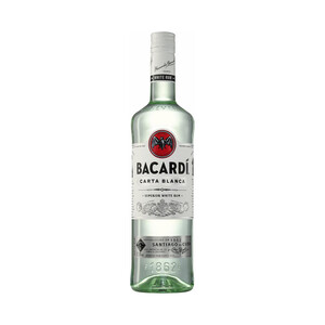 Imagen de BACARDI Ron blanco de calidad superior Carta blanca botella de 1l.