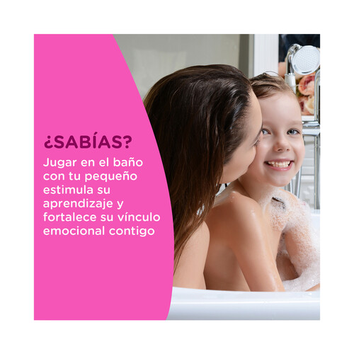 JOHNSON'S Champú infantil para cabellos más brillantes, suaves y sedosos JOHNSON´S Gotas de brillo 500 ml.
