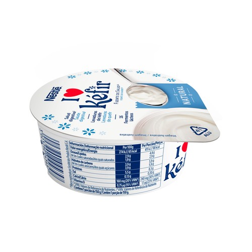 NESTLÉ Kéfir natural elaborado con fermentos lácteos y levaduras 150 g.
